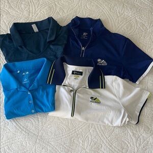 Polo Set - Navy, Blue, White